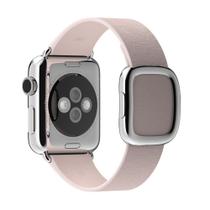 Pulseira de relógio Apple Modern Buckle 38 mm em couro rosa macio
