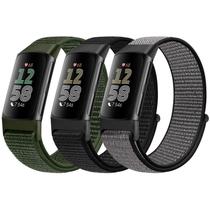 Pulseira de relógio AVOD Sport Loop Nylon para Fitbit Charge 6/5