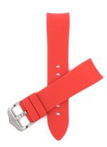 Pulseira de relógio Bandini Silicone Curved End 21 mm vermelha à prova d'água Pulseira de relógio Bandini Silicone Curved End 21 mm vermelha à prova d'água