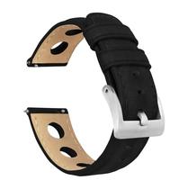 Pulseira de Relógio BARTON Rally Horween Leather - 24mm Preta