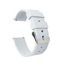 Pulseira de relógio Barton White Soft Silicone 20mm Quick Release