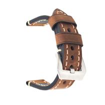 Pulseira de relógio Berfine, couro genuíno, 22 mm, castanho, óleo, marrom, masculino Pulseira de relógio Berfine, couro genuíno, 22 mm, castanho, óleo, marrom, masculino