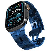 Pulseira de relógio CHANCHY em aço inoxidável para Apple Watch 49 mm azul Pulseira de relógio CHANCHY em aço inoxidável para Apple Watch 49 mm azul