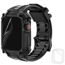 Pulseira de relógio com capa à prova de choque para Apple Watch 40 mm/44 mm