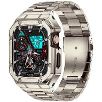 Pulseira de relógio com estojo BAITEYOU em aço inoxidável para Apple 46 mm Pulseira de relógio com estojo BAITEYOU em aço inoxidável para Apple 46 mm