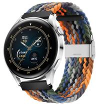 Pulseira de relógio com tampa de nylon 22mm para Huawei GT2/GT3 46mm
