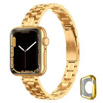 Pulseira de relógio CSJCUBIC Metal em aço inoxidável 38mm-45mm para mulheres