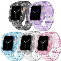 Pulseira de relógio DABAOZA Clear TPU para Apple Watch 41/40/38mm