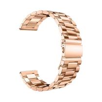 Pulseira De Relógio De Aço Inoxidável Com Liberação Rápida De 18mm, 20mm E 22mm Para Fitbit, Samsung