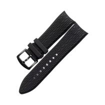 Pulseira De Relógio De Borracha De Silicone Preta 24mm Para Porsche Design P6612 Pulseira De Pulseira De Relógio De Borracha De Silicone Preta 24mm Para Porsche Design P6612 Pulseira De