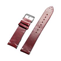 Pulseira De Relógio De Couro Vintage Universal Com Acabamento Em Óleo E Cera, 18mm-24mm, Alça De