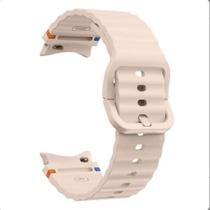 Pulseira de relógio de silicone para Samsung Galaxy Watch7 Pulseira de relógio de silicone para Samsung Galaxy Watch7