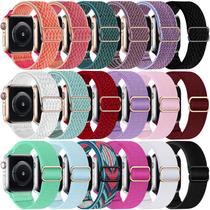 Pulseira de Relógio DMIGADIGLO - Nylon Elástico - Pacote com 15 Unidades para Apple Watch