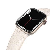 Pulseira de relógio EDIMENS Shiny Bling Glitter Silicone 38 mm a 42 mm