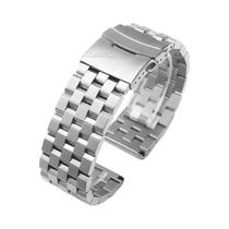 Pulseira De Relógio Em Aço Inoxidável 18mm-26mm Com Interface Plana, Correia Sólida De Alta