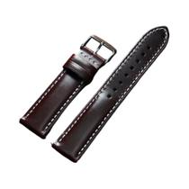 Pulseira De Relógio Em Couro De Bezerro Com Cera De Óleo Macia, Estilo Retrô, Fivela De Aço