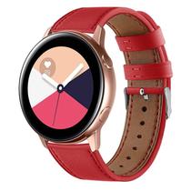 Pulseira de relógio em couro genuíno de 20 mm para Samsung Gear S2/Active