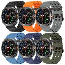Pulseira de relógio Epoosuo Ocean Sport Silicone para Samsung 47mm