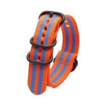 Pulseira De Relógio Esportiva De Nylon Preta 18MM-24MM Estilo Militar Para Acessórios De Pulseira