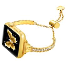 Pulseira de relógio fastgo Bling compatível com Apple Women 41/40/38/42/44/45/49 mm