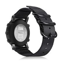 Pulseira de Relógio Fintie Compatível com Suunto Core - Nylon Preto