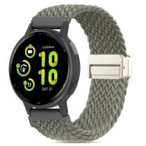 Pulseira de relógio Folavii Magnetic Braided Nylon 20mm para Garmin