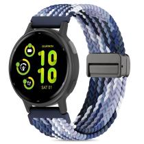 Pulseira de relógio Folavii Magnetic Braided Nylon 20mm para Garmin