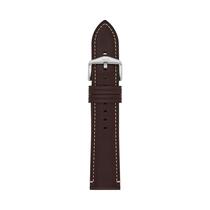 Pulseira de relógio Fossil 22 mm marrom escuro LiteHide Leather