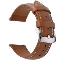 Pulseira de relógio Fullmosa Axus em couro genuíno 22mm marrom