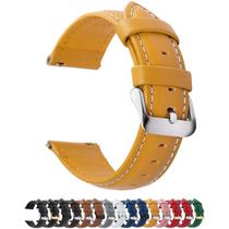 Pulseira de relógio Fullmosa Axus Series Leather Yellow 20mm