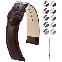 Pulseira de relógio Fullmosa Green Leather 22mm para homens e mulheres