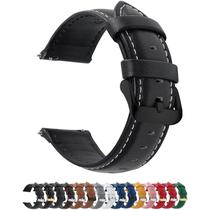 Pulseira de relógio Fullmosa Leather Quick Release 22 mm para homens e mulheres
