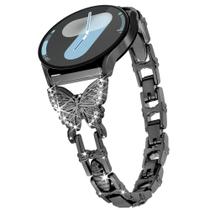 Pulseira de relógio G-ficu Butterfly 20mm Metal para Galaxy Watch