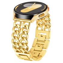 Pulseira de relógio G-ficu Cowboy Chain Metal 20 mm dourada