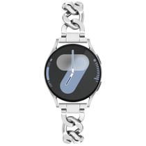 Pulseira de relógio G-ficu Galaxy Watch 7 6 5 4 20 mm prata Pulseira de relógio G-ficu Galaxy Watch 7 6 5 4 20 mm prata