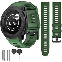 Pulseira de relógio Gleenice à prova d'água de silicone de 22 mm para Garmin Instinct