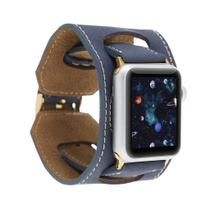 Pulseira de Relógio HARDISTON Cuff Compatível com Apple Watch de 44mm - Couro