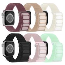 Pulseira de relógio Honeystraper Sport Nylon Loop, pacote com 6, 38-49 mm