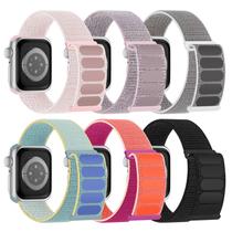 Pulseira de relógio Honeystraper Sport Nylon Loop, pacote com 6, 38-49 mm