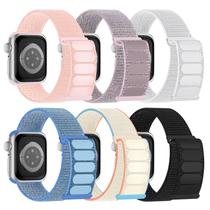 Pulseira de relógio Honeystraper Sport Nylon Loop, pacote com 6, 38-49 mm