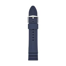 Pulseira de relógio intercambiável masculina Fossil de 22 mm em silicone azul marinho