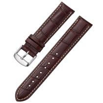 Pulseira de relógio iStrap Alligator Grain Calfskin 24 mm preta marrom