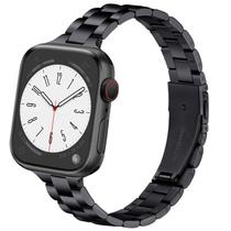 Pulseira de Relógio Lenrao em Aço Inoxidável Preto - Compatível com Apple Watch 40mm