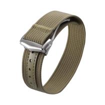 Pulseira De Relógio Masculina De Nylon Canelado De 20mm Para Omega Seamaster Tudor Rolex, Pulseira