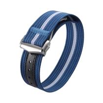 Pulseira De Relógio Masculina De Nylon Canelado De 20mm Para Omega Seamaster Tudor Rolex Sport