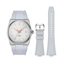 Pulseira De Relógio Masculina De Silicone Com Liberação Rápida De 40 Mm Tissot PRX T137.407 T137.410