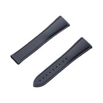 Pulseira De Relógio Masculina Em Borracha FKM Com Padrão Trançado E Fecho Desdobrável Esportivo 20mm
