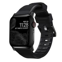 Pulseira de relógio NOMAD Rugged 45 mm preta para Apple Watch