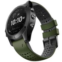 Pulseira de relógio NotoCity Fenix 6 Pro 22mm verde silicone