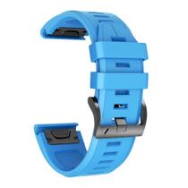 Pulseira de relógio NotoCity Silicone para Garmin Fenix 8/5X+/ 6X Blue